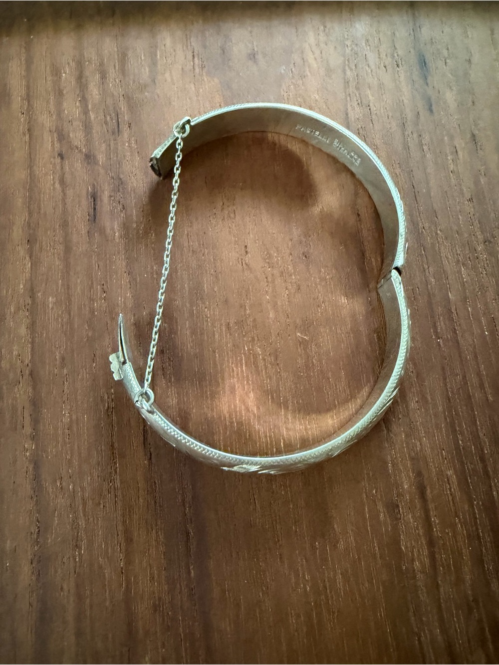 Sterling silver hinged bracelet - Picture 9 of 9